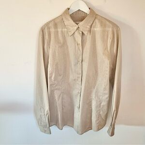 Emanuel Ungaro Light Tan Button Down Shirt